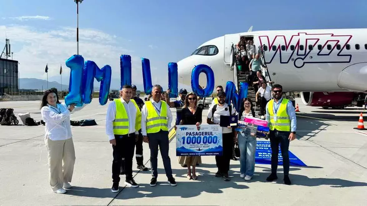 Aeroportul Brașov ajunge la 1 milion de pasageri. 10 rute regulate sunt active, iar extinderea continuă