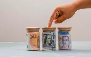 Românii își păstrează tot mai mult economiile în valută. Economiile în lei au stagnat aproape complet