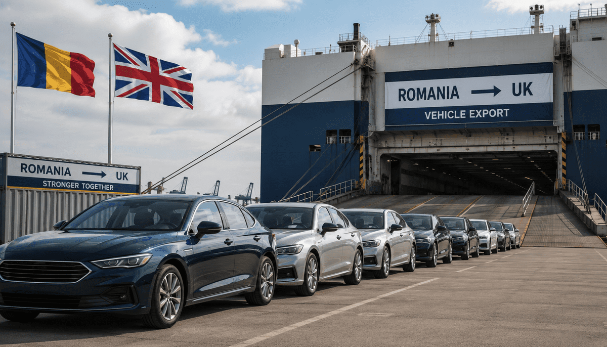 Schimburile comerciale dintre România și Marea Britanie au ajuns la 10,3 miliarde de lire sterline. Autoturismele conduc topul exporturilor românești către piața insulară