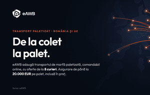 eAWB lansează o soluție online pentru transportul paleților în Uniunea Europeană. Comenzile pot fi plasate în doar trei minute