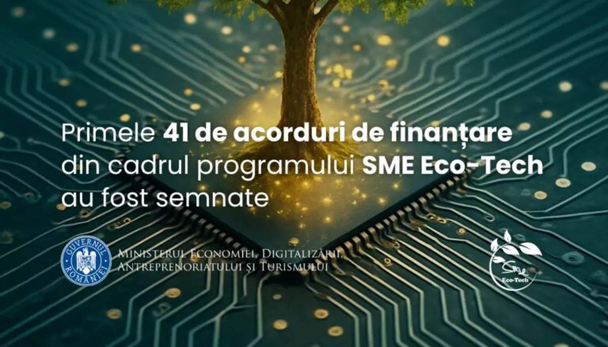 Ministerul Economiei a semnat primele 41 de acorduri de finanțare din programul SME Eco-Tech. IMM-urile pot depune cereri până la 30 decembrie