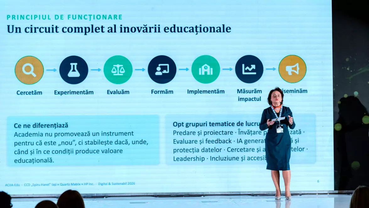 Quartz Matrix și CCD Iași lansează o academie IA cu acces la formare internațională HP. Profesorii vor cerceta, testa și evalua inteligența artificială