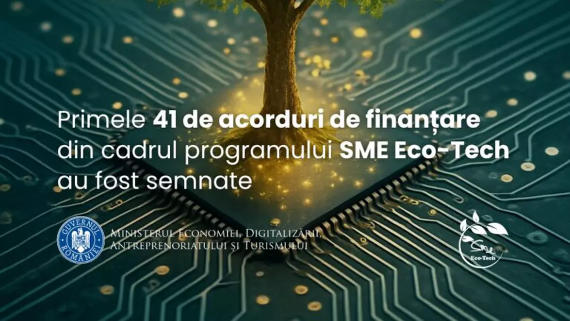 Ministerul Economiei a semnat primele 41 de acorduri de finanțare din programul SME Eco-Tech. IMM-urile pot depune cereri până la 30 decembrie