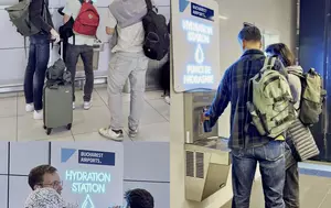 Au apărut 10 stații de apă potabilă pe aeroporturile din București. Numărul lor va fi suplimentat în funcție de gradul de utilizare